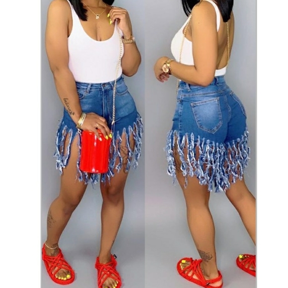 Pants - Fringe Shorts